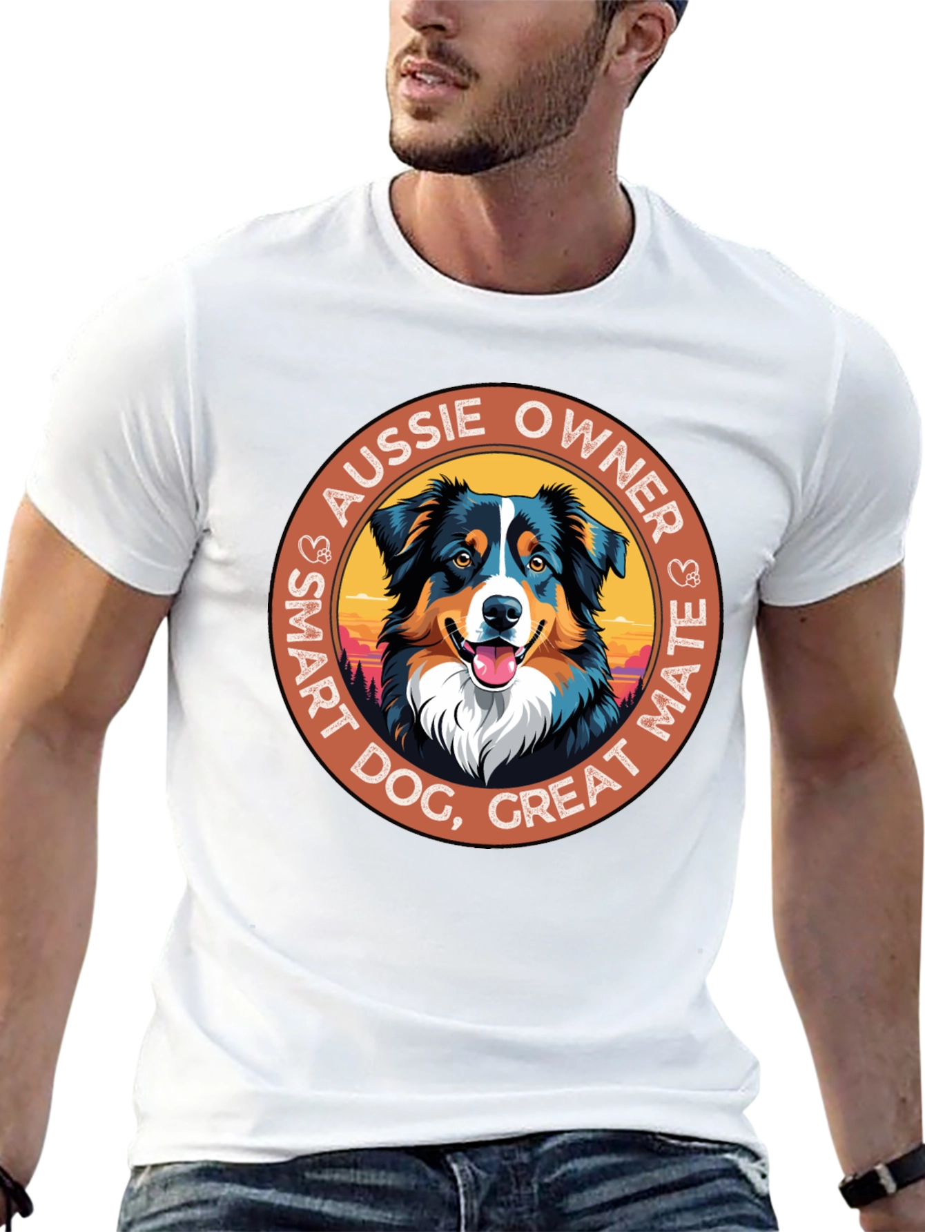 Aussie Owner Smart Dog Graphic Tee