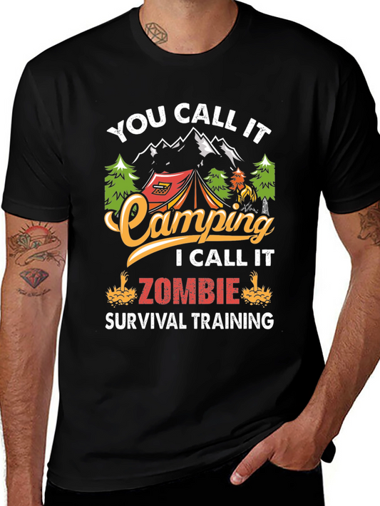 Camping Zombie Survival T-Shirt