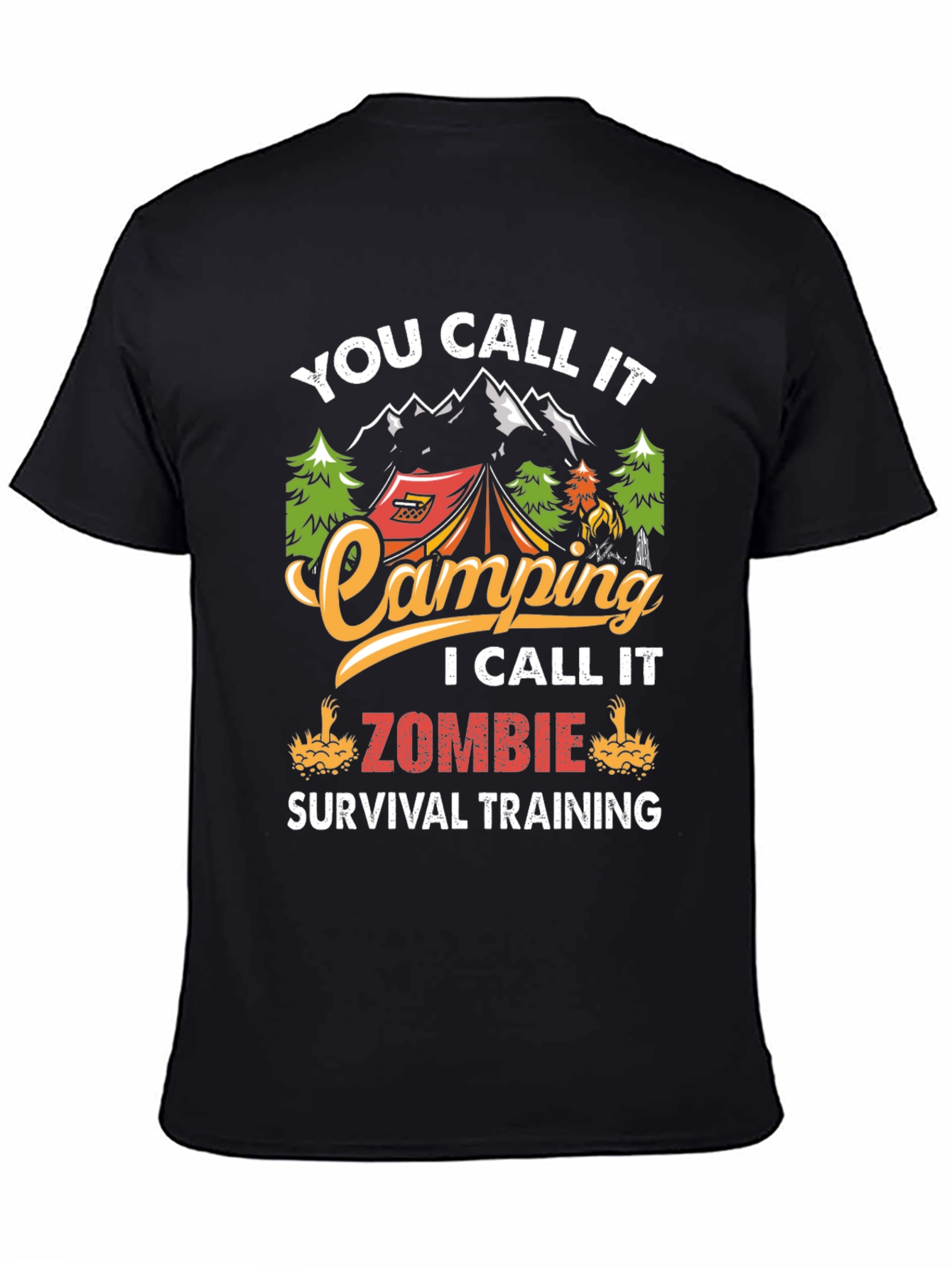 Camping Zombie Survival T-Shirt