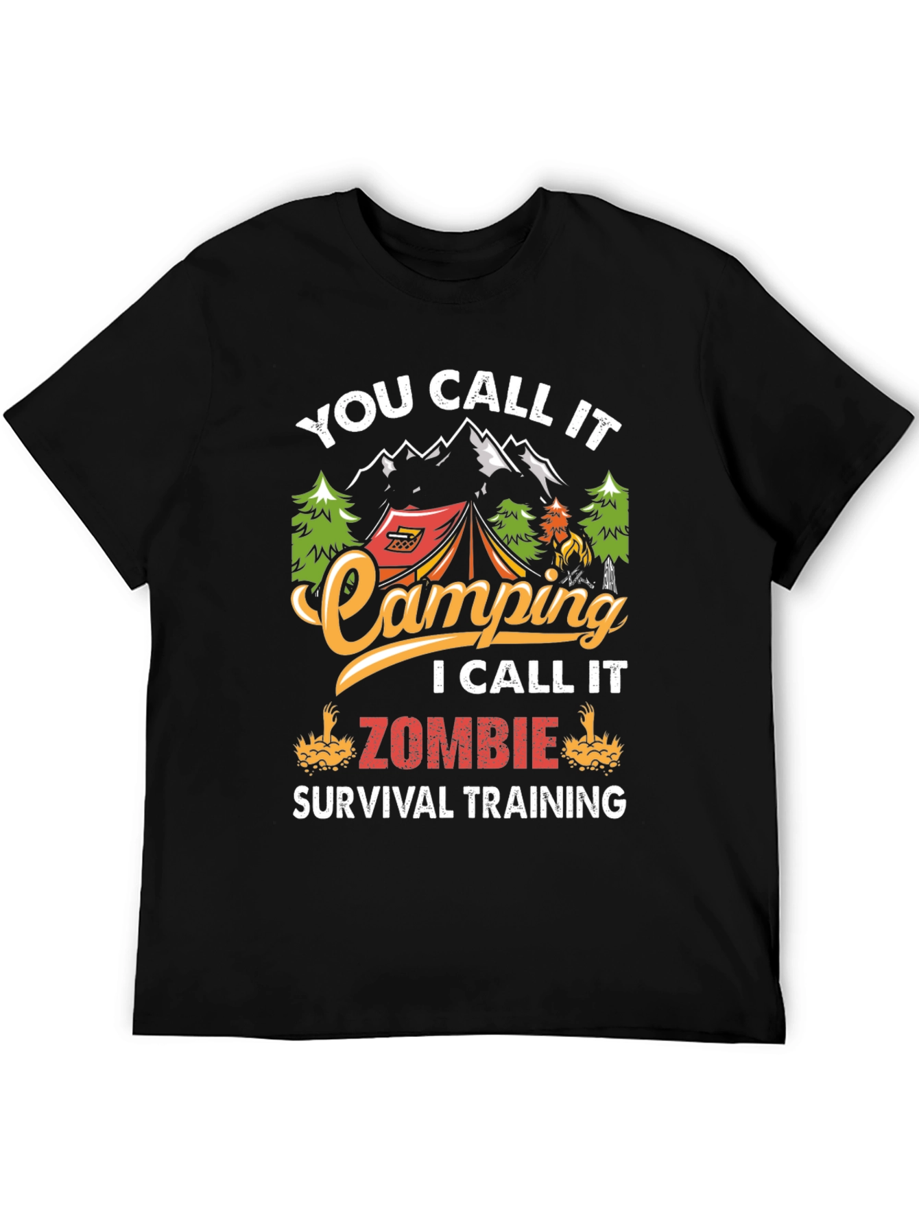 Camping Zombie Survival T-Shirt