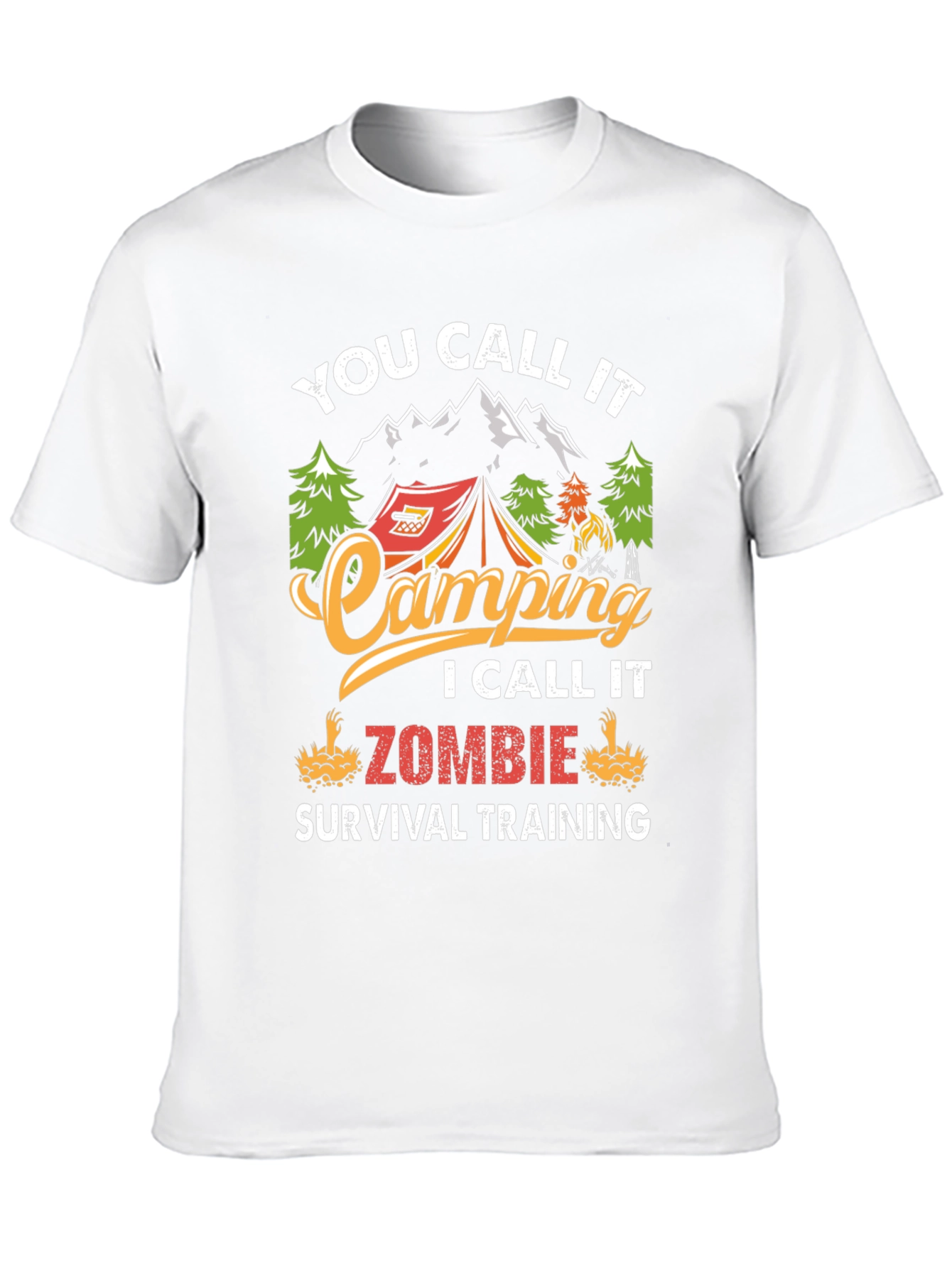 Camping Zombie Survival T-Shirt