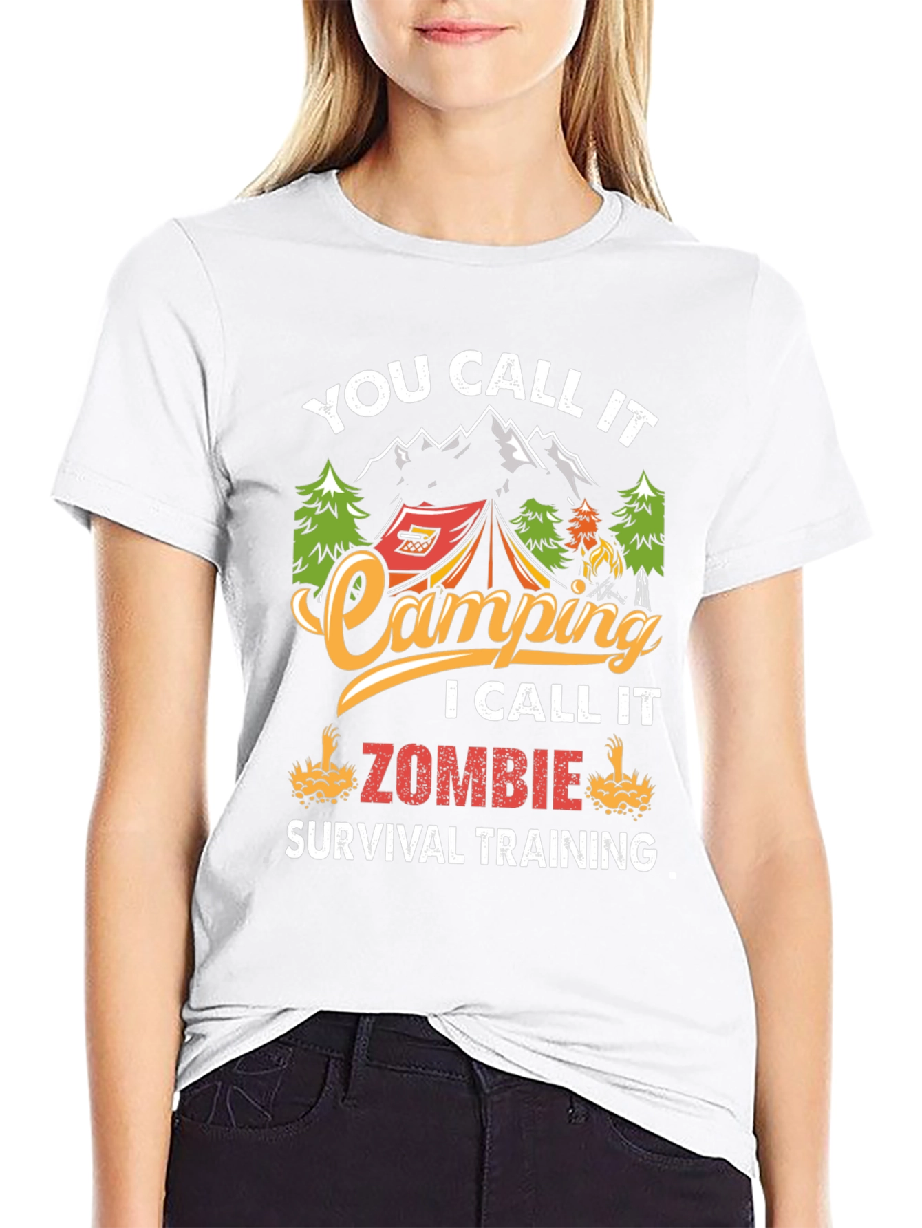 Camping Zombie Survival T-Shirt