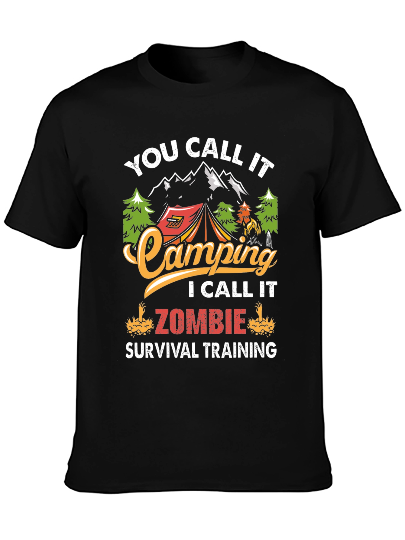 Camping Zombie Survival T-Shirt