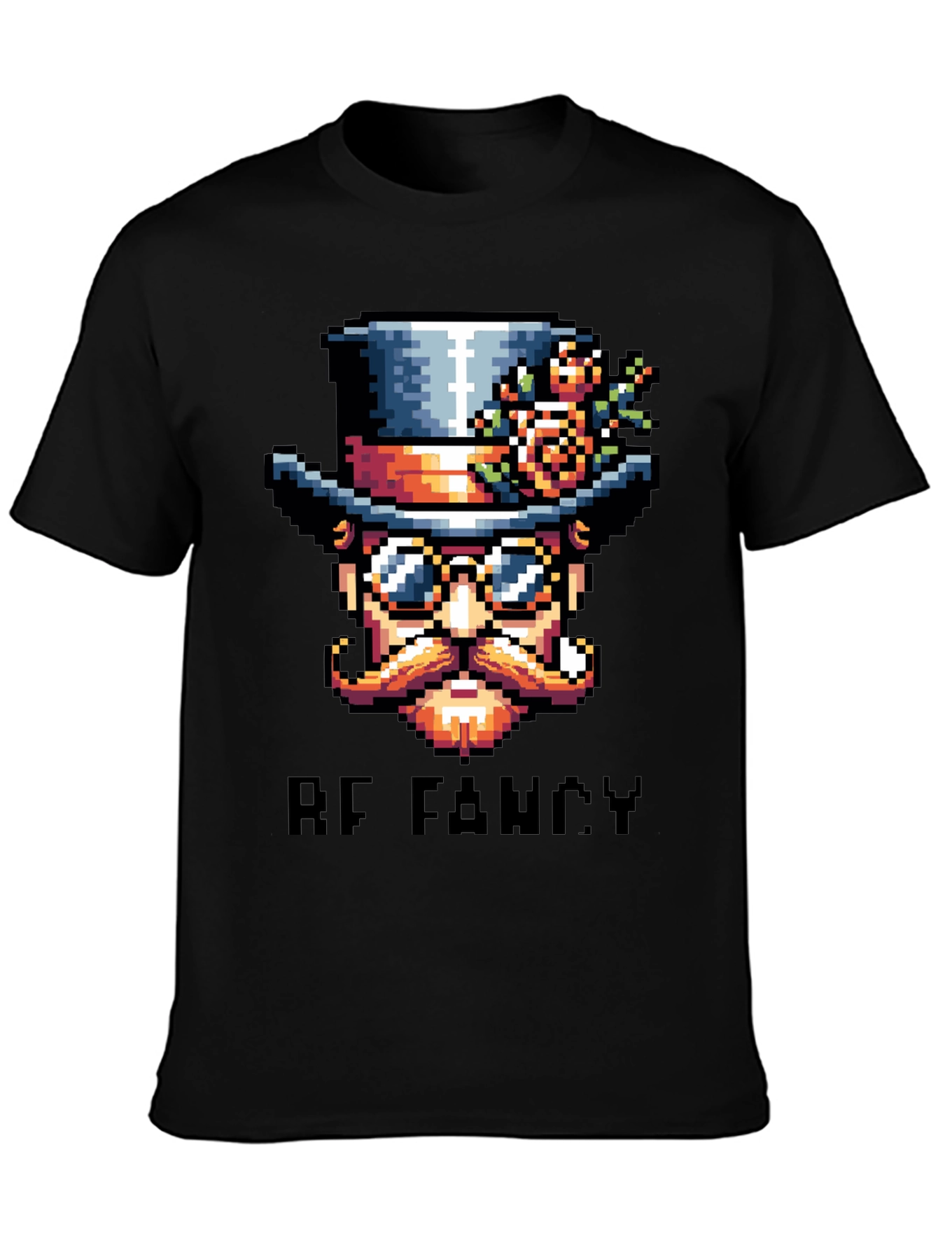 Be Fancy Pixel Art T-Shirt - Unique Steampunk Style