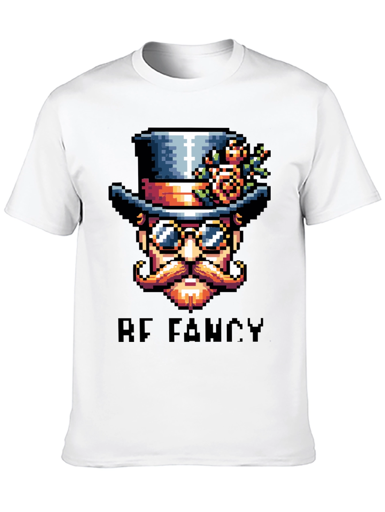Be Fancy Pixel Art T-Shirt - Unique Steampunk Style