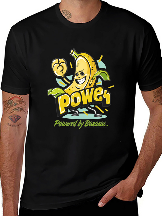 Banana Power T-Shirt - Fruit Cartoon Tee