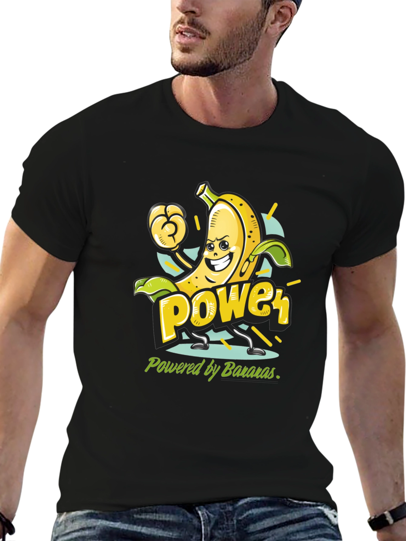 Banana Power T-Shirt - Fruit Cartoon Tee