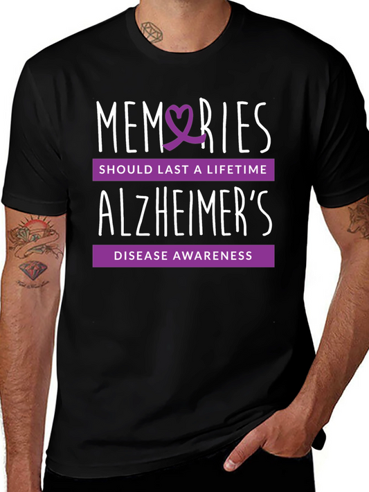 Alzheimers Awareness T-Shirt - Memories Should Last