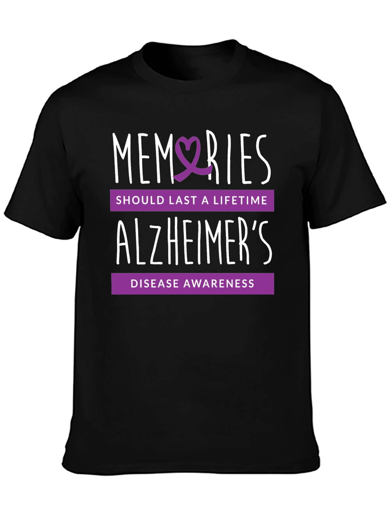 Alzheimers Awareness T-Shirt - Memories Should Last