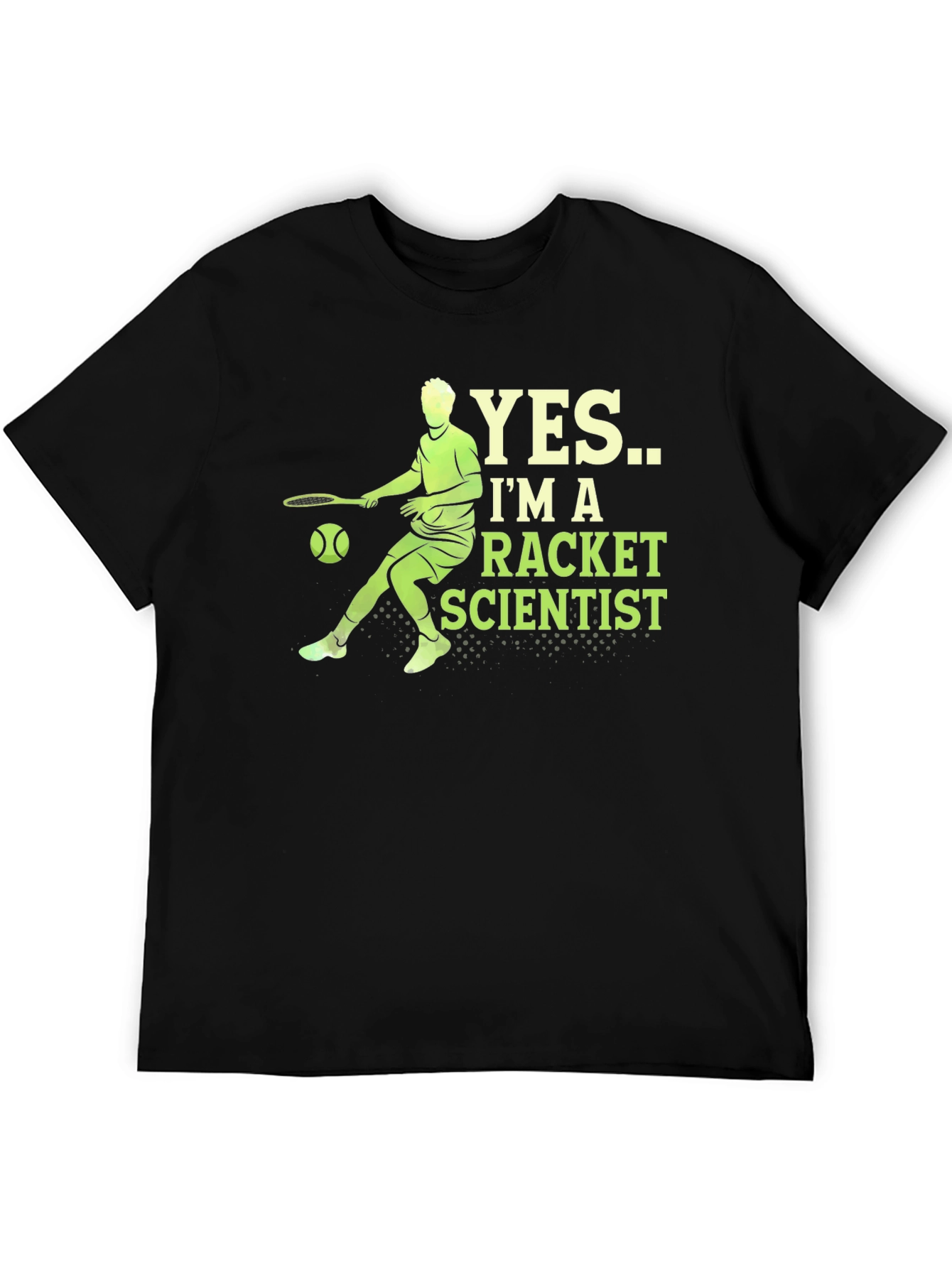 Racket Scientist Graphic T-Shirt - Black