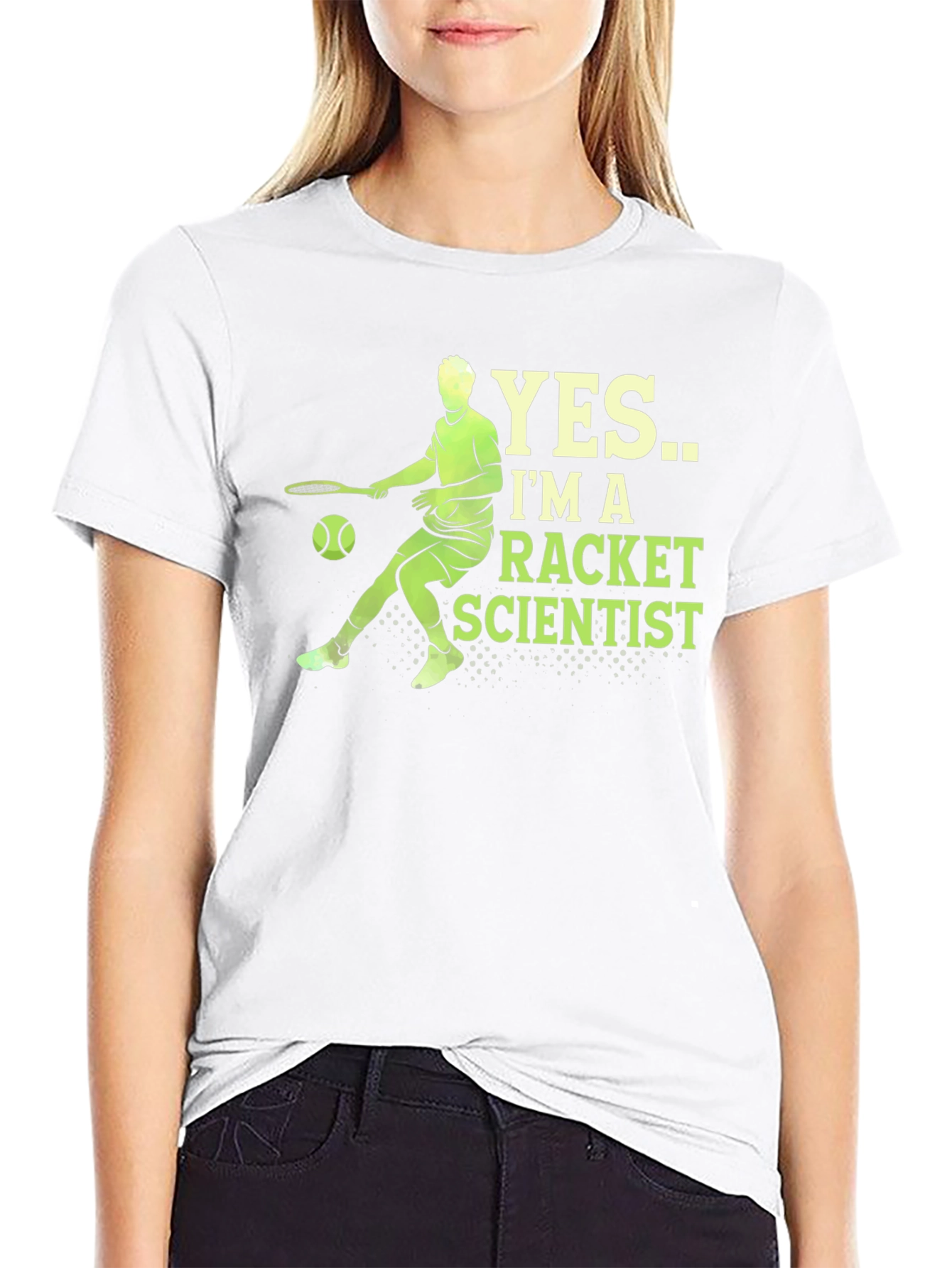 Racket Scientist Graphic T-Shirt - Black