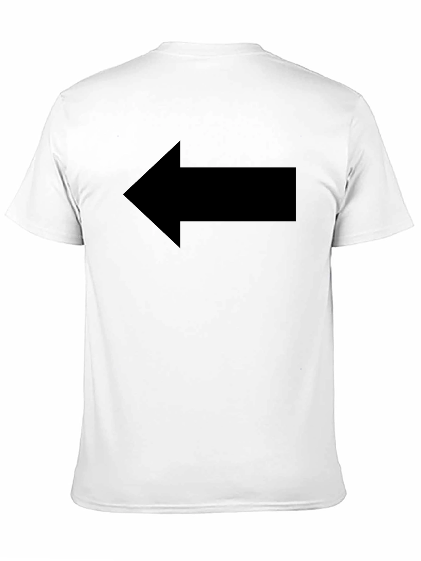 Left Arrow Graphic Tee - Black Casual Shirt
