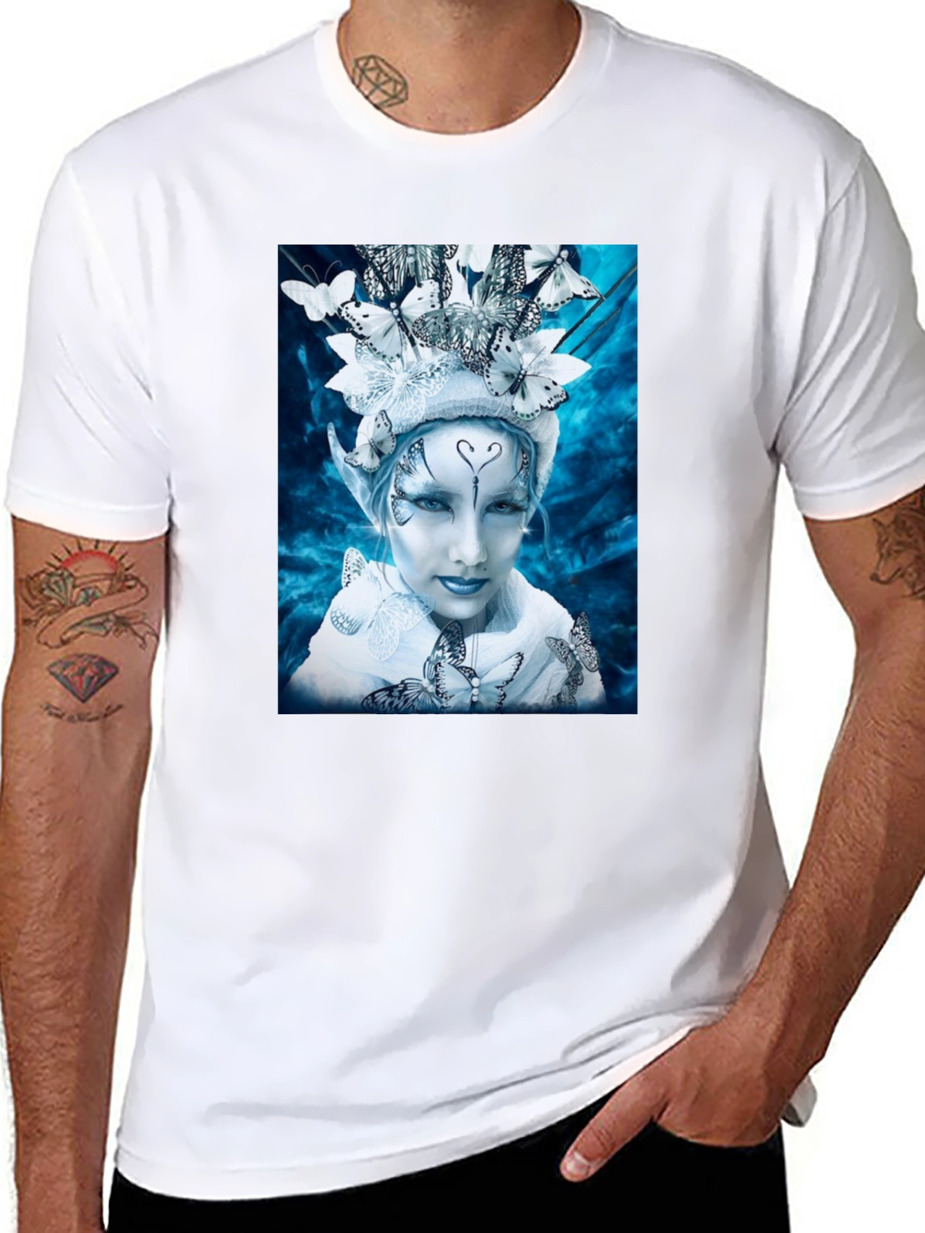 Butterfly Fairy Graphic Tee - Unique Fantasy Design