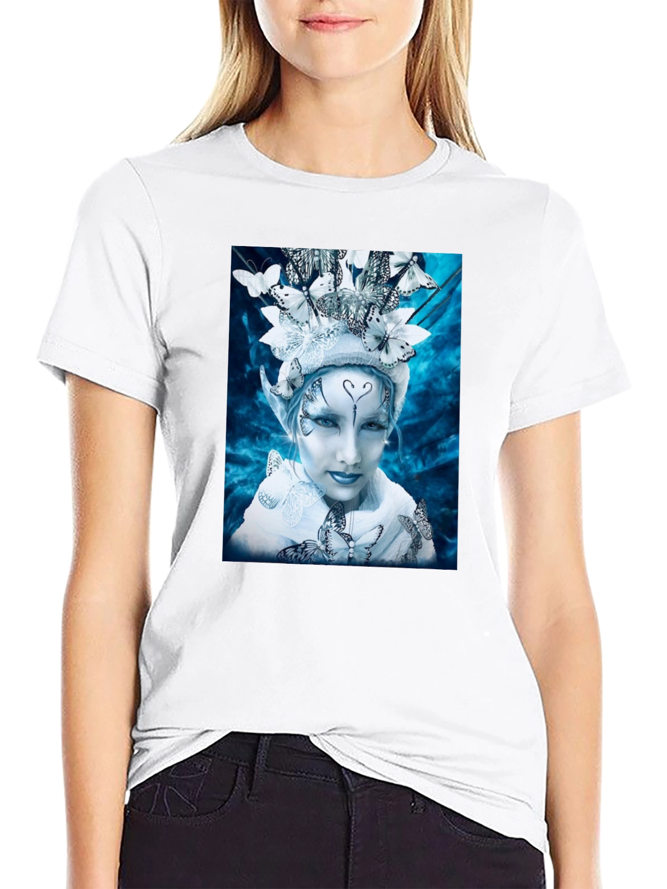 Butterfly Fairy Graphic Tee - Unique Fantasy Design