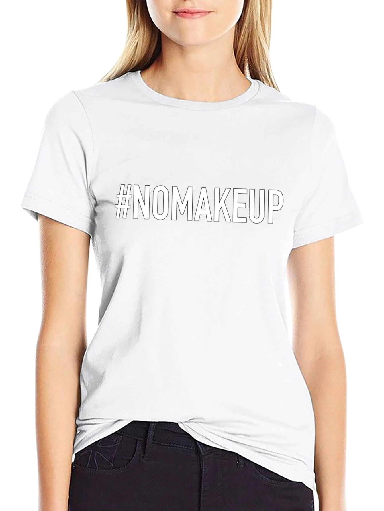 #NOMAKEUP Graphic Tee - Trendy Casual Style