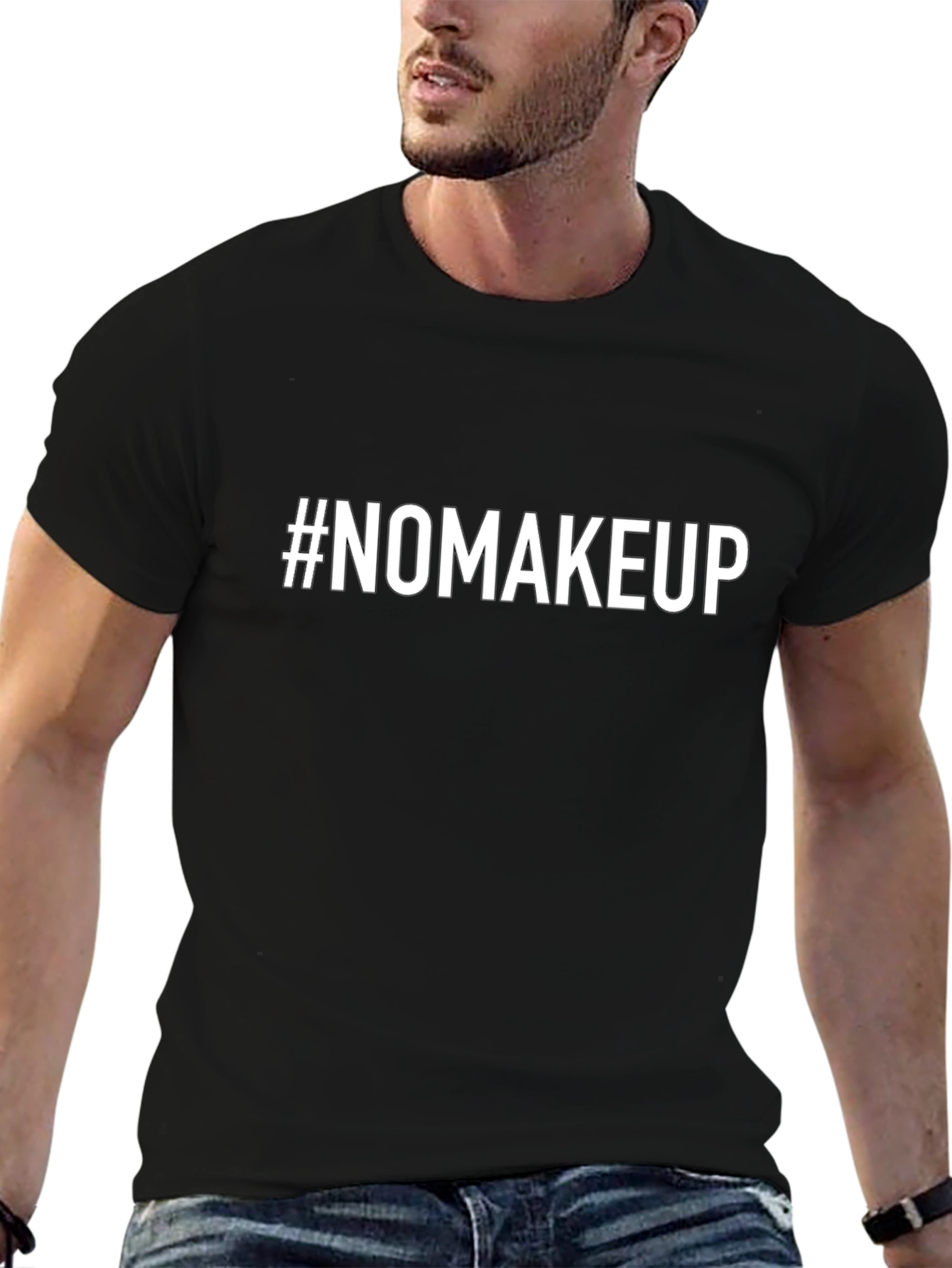 #NOMAKEUP Graphic Tee - Trendy Casual Style