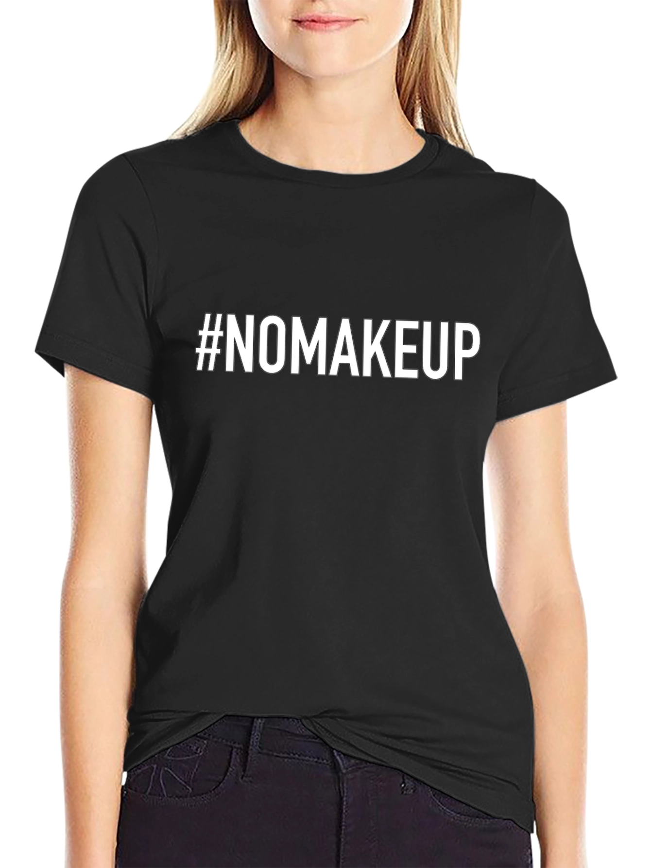 #NOMAKEUP Graphic Tee - Trendy Casual Style