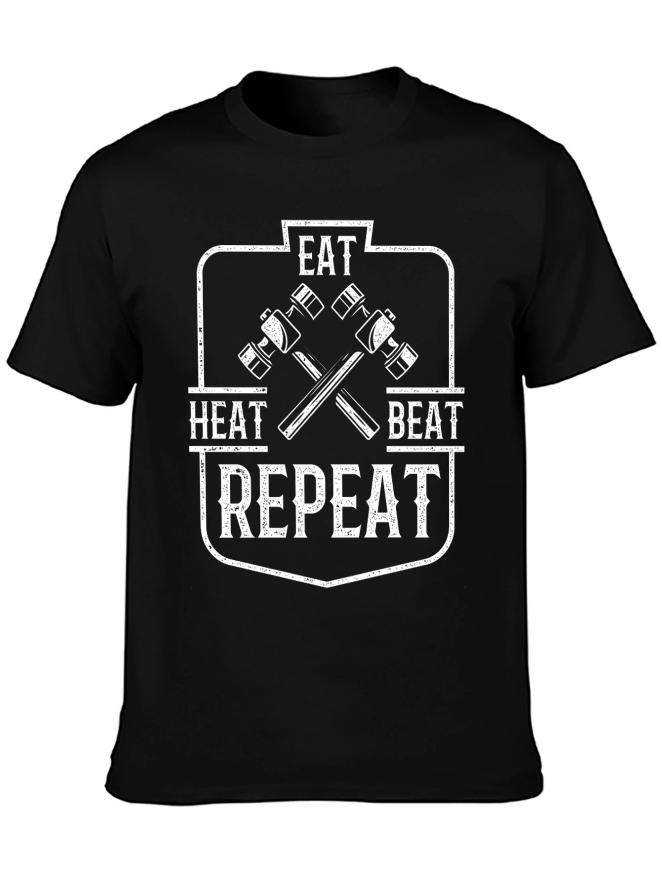 Eat Heat Beat Repeat Blacksmith T-Shirt