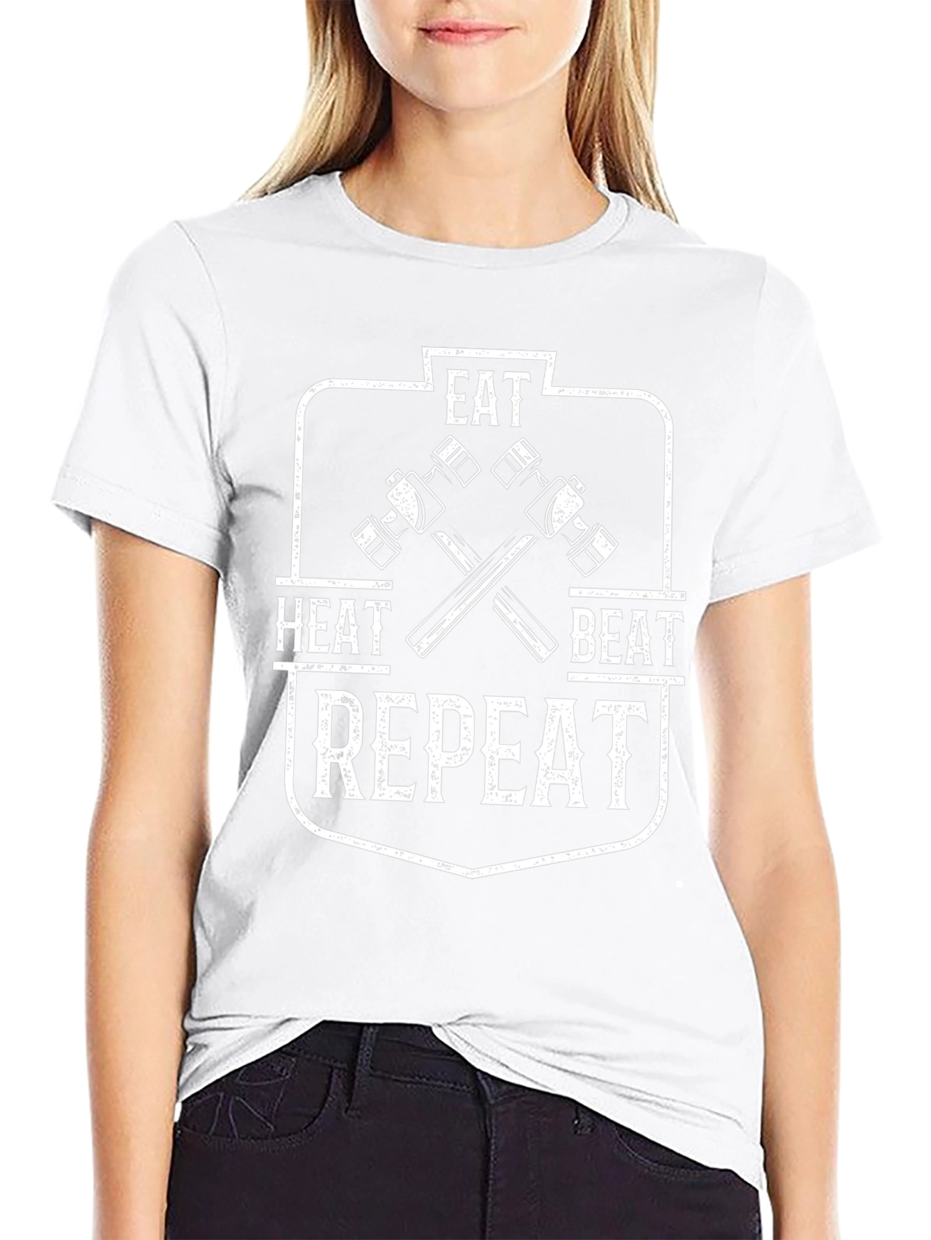 Eat Heat Beat Repeat Blacksmith T-Shirt