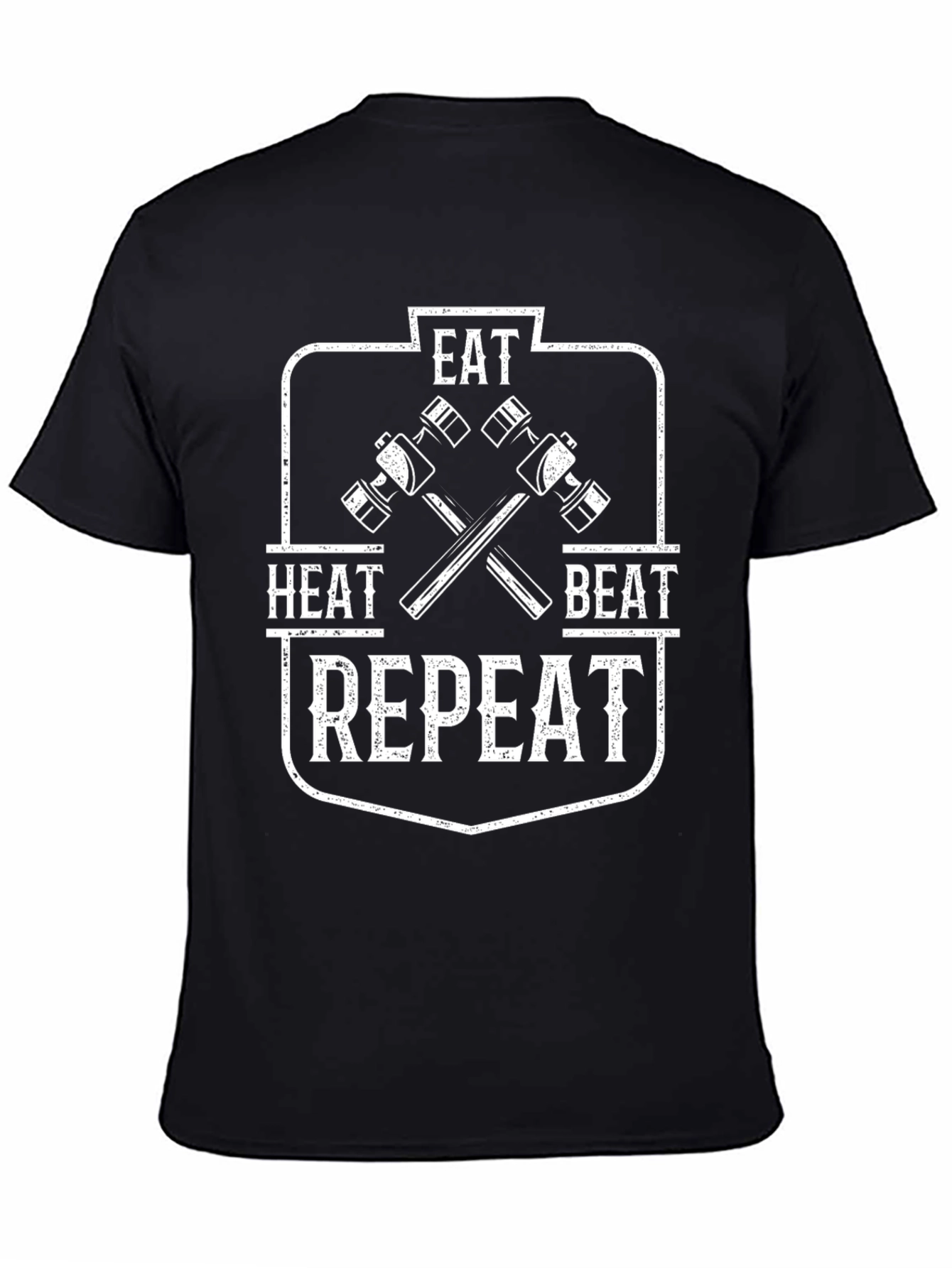 Eat Heat Beat Repeat Blacksmith T-Shirt