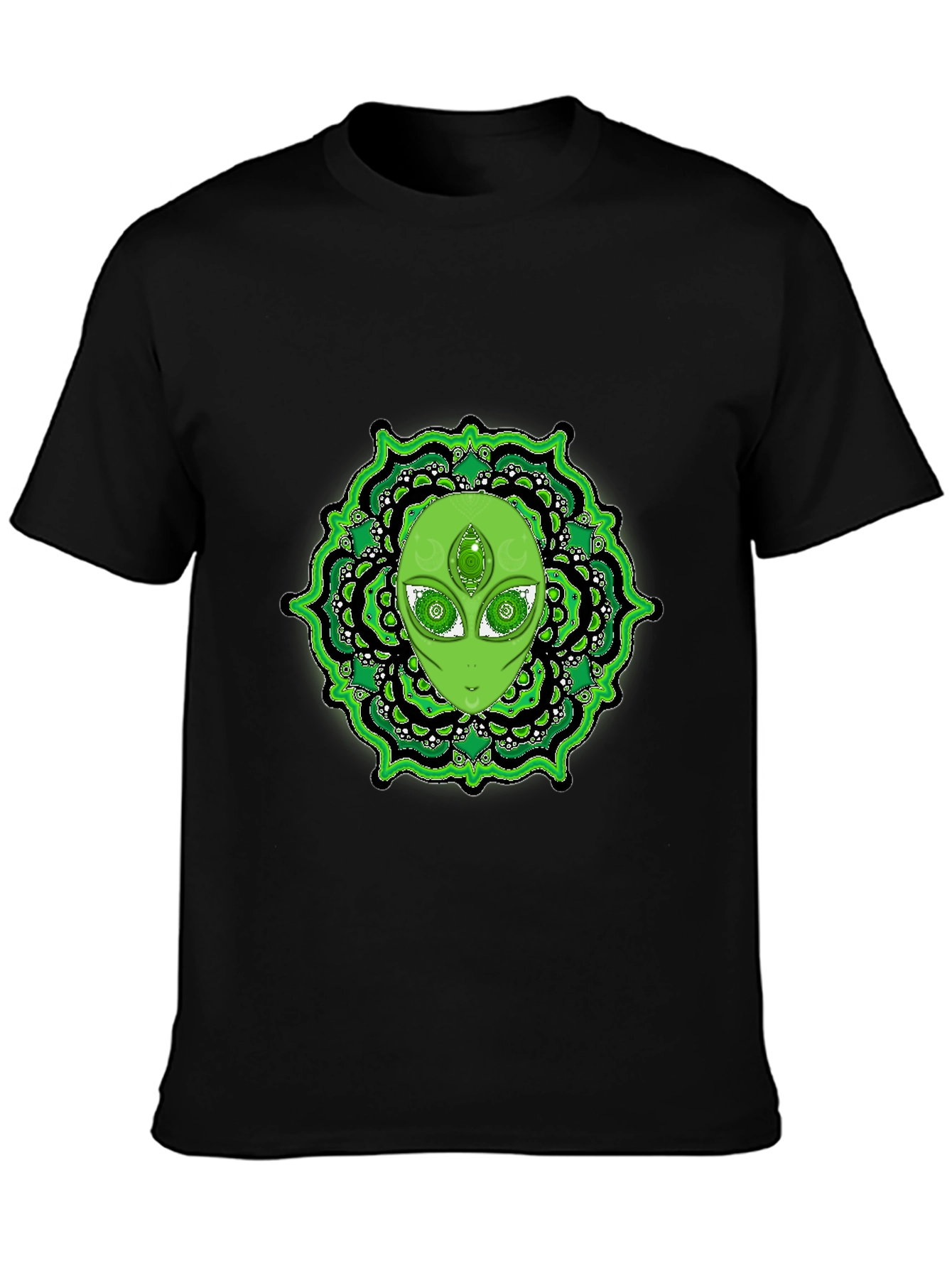 Third Eye Alien Mandala Graphic Tee