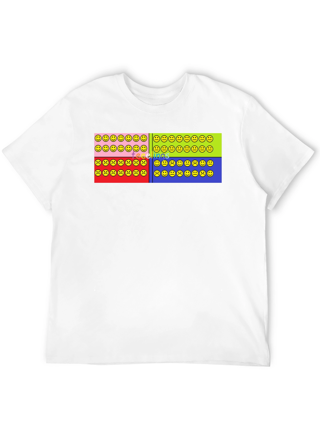 Feelings Smiley Face T-Shirt Graphic Design