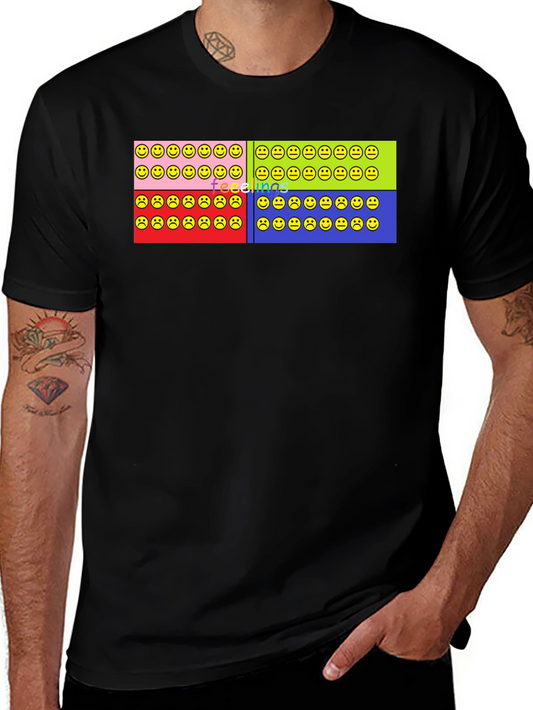 Feelings Smiley Face T-Shirt Graphic Design