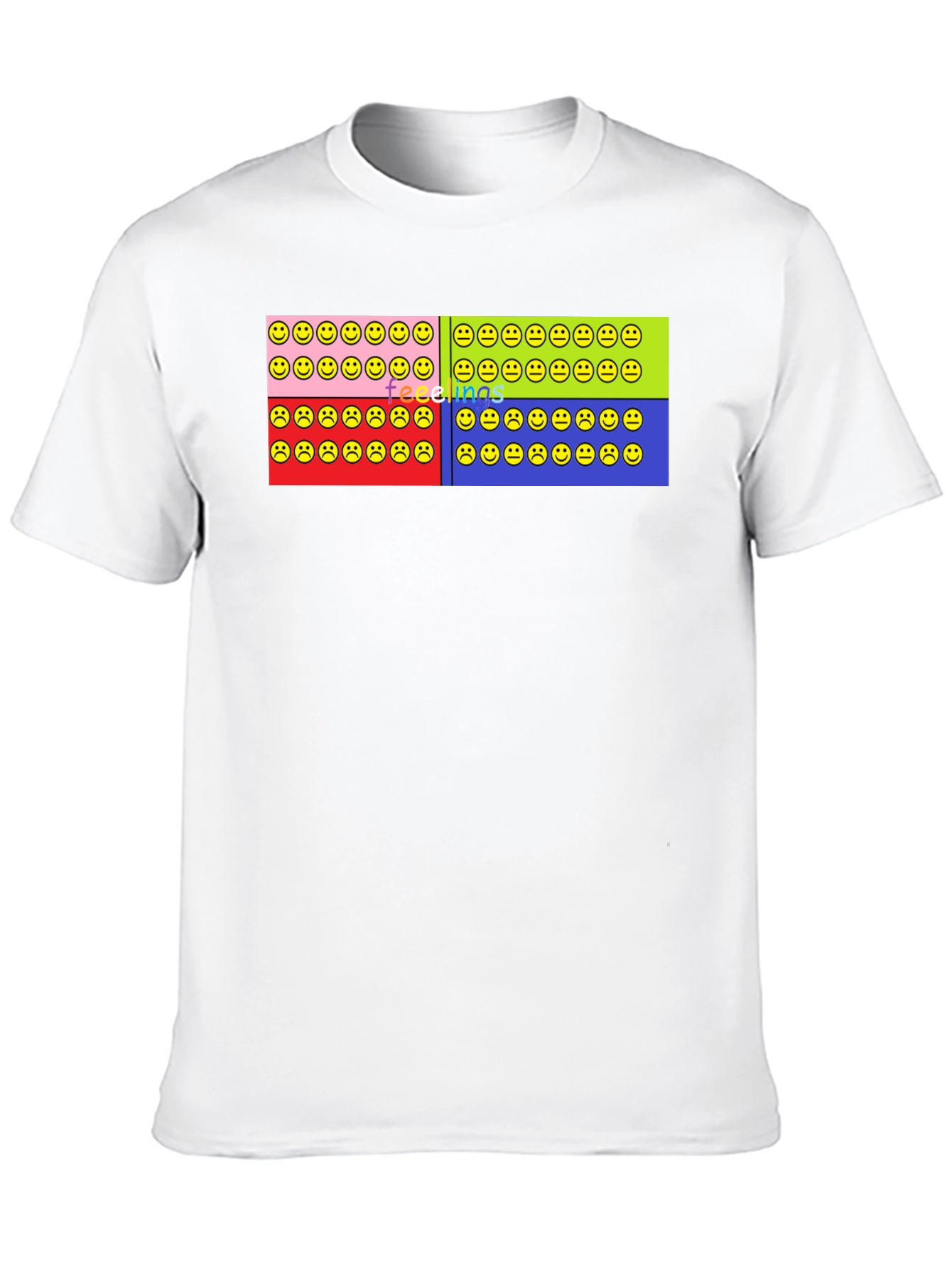 Feelings Smiley Face T-Shirt Graphic Design