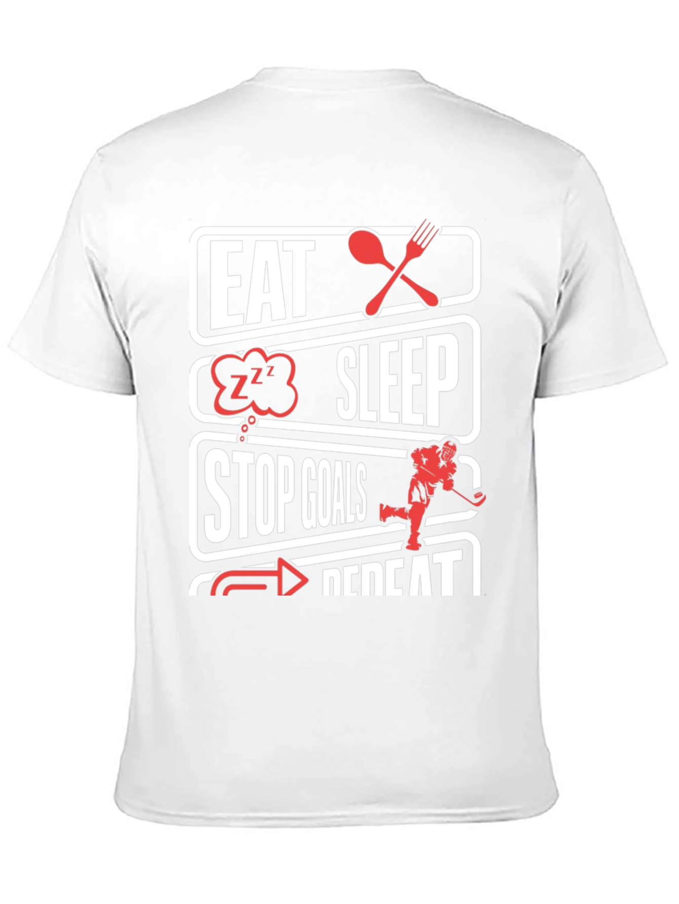 Eat Sleep Stop Goals Hockey T-Shirt