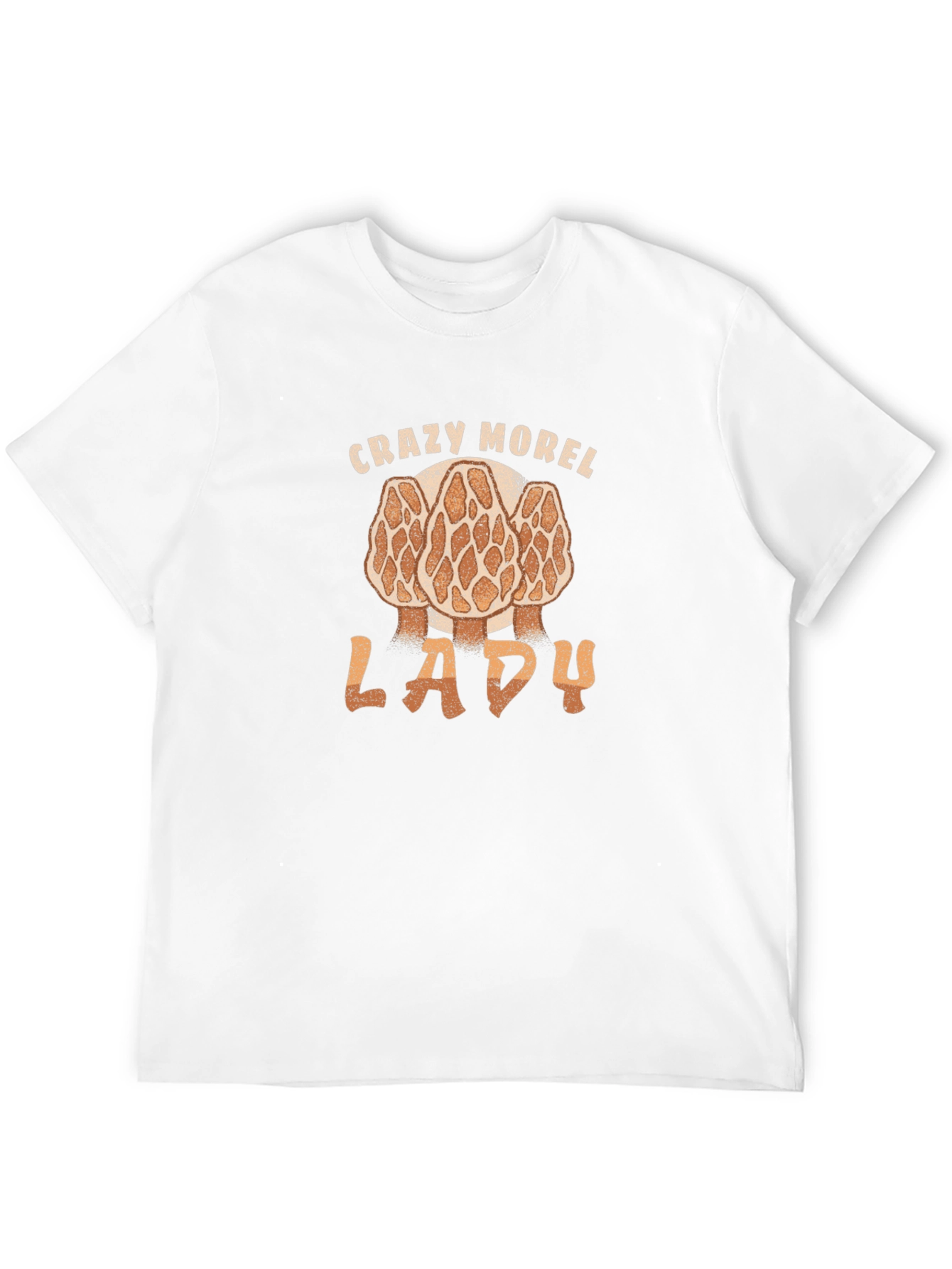Crazy Morel Lady T-Shirt - Mushroom Hunting Apparel