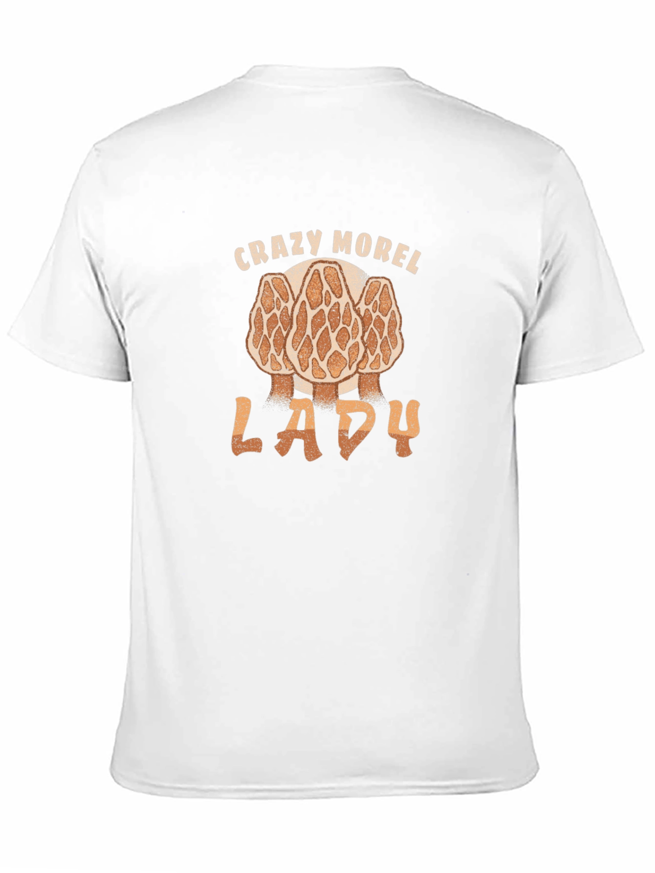 Crazy Morel Lady T-Shirt - Mushroom Hunting Apparel