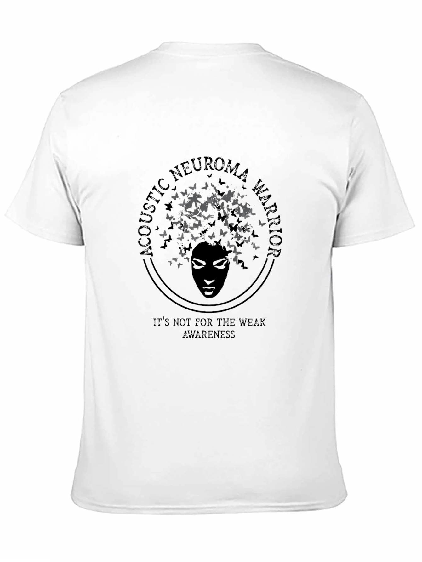 Acoustic Neuroma Warrior Awareness Black T-Shirt