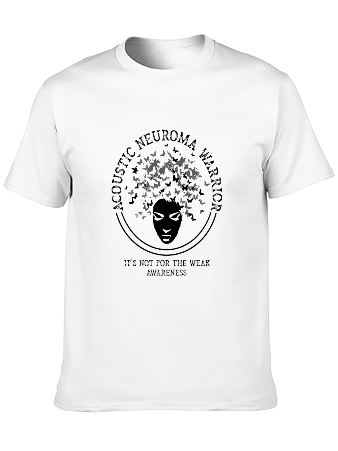 Acoustic Neuroma Warrior Awareness Black T-Shirt