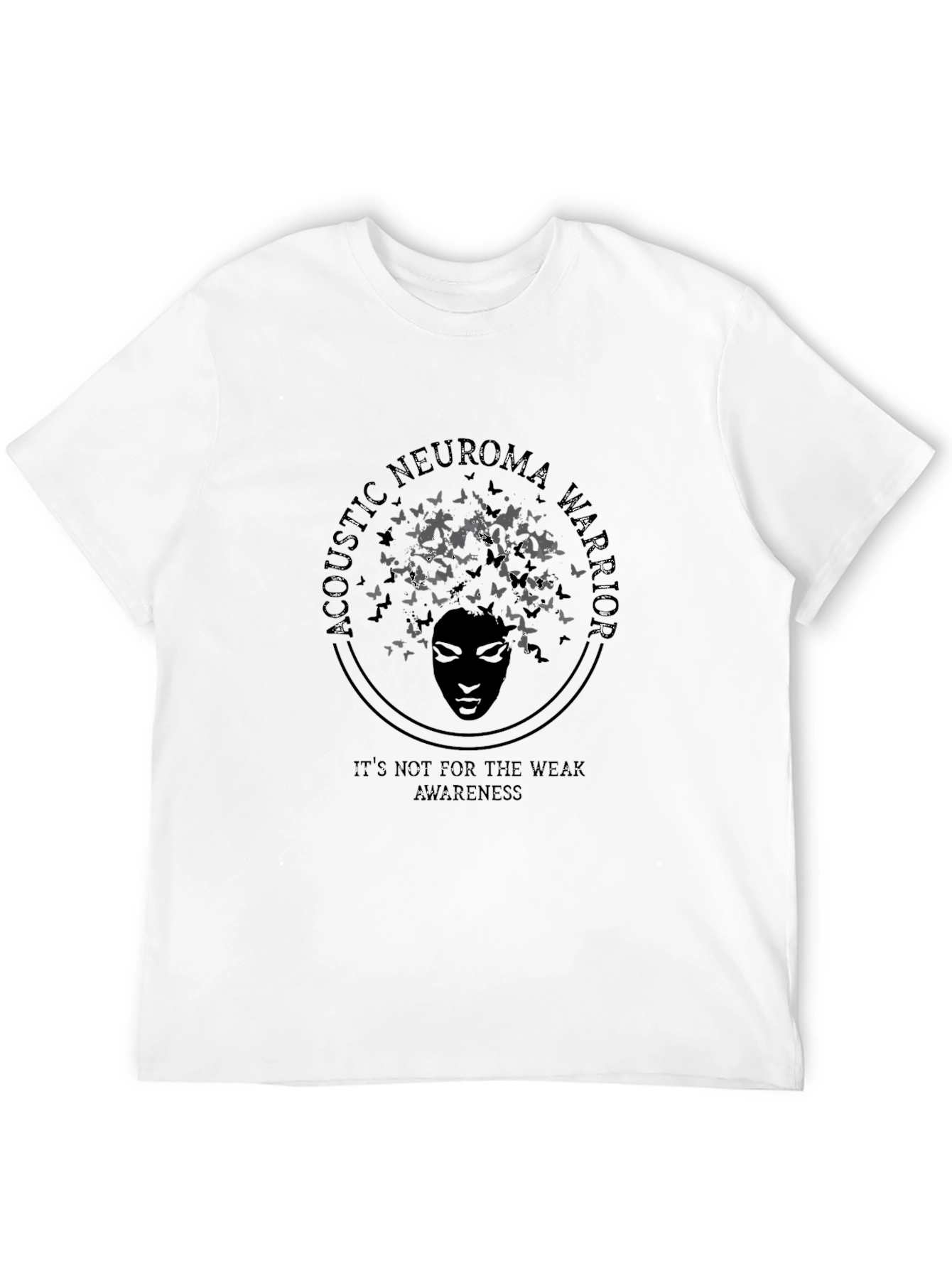 Acoustic Neuroma Warrior Awareness Black T-Shirt