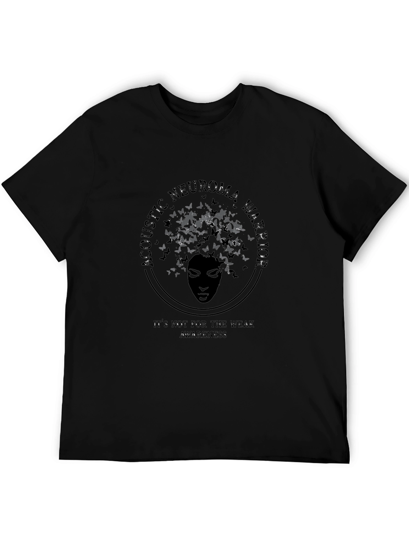 Acoustic Neuroma Warrior Awareness Black T-Shirt
