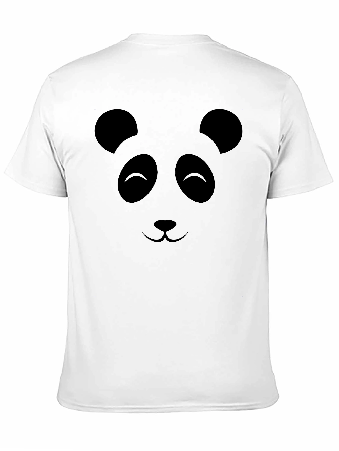 Panda Face Graphic Print T-Shirt
