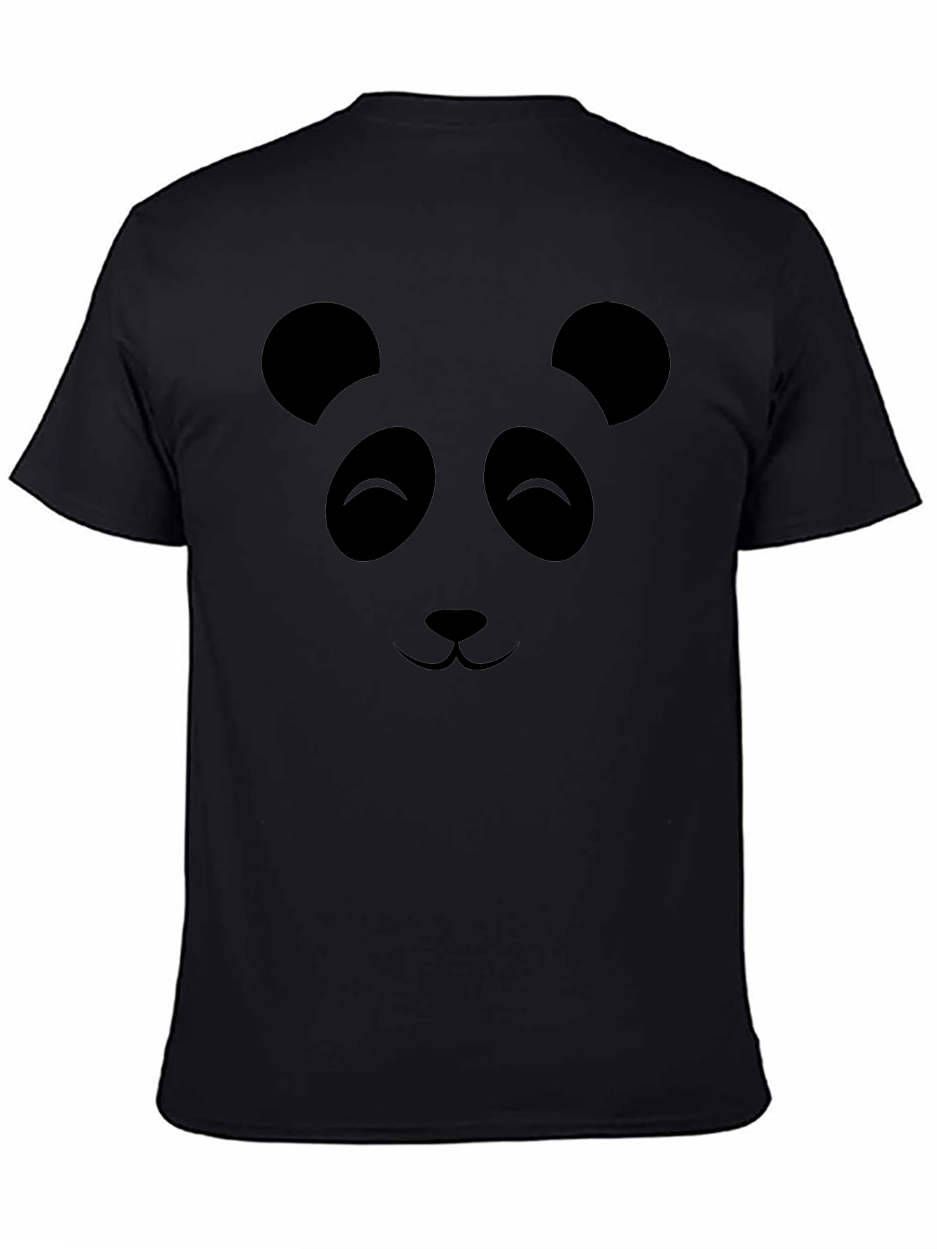 Panda Face Graphic Print T-Shirt