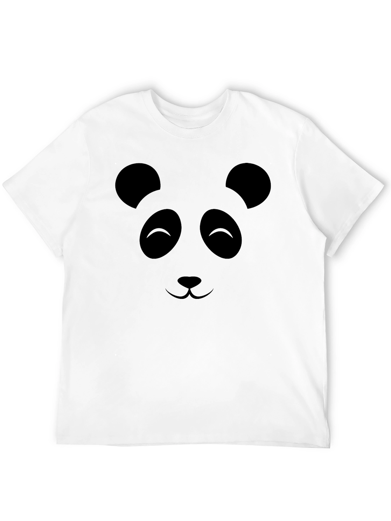 Panda Face Graphic Print T-Shirt