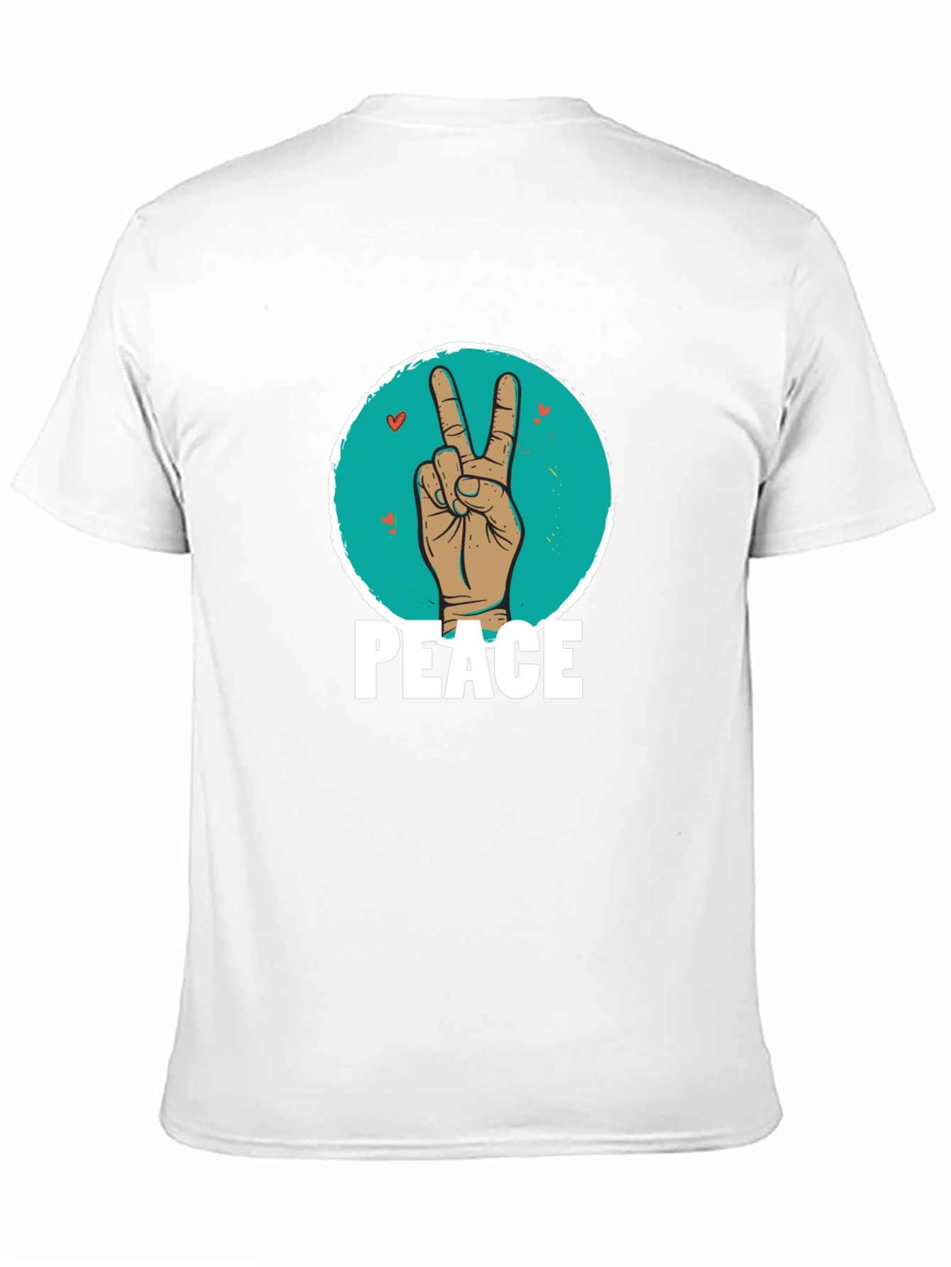 Peace Sign Hand Graphic T-Shirt