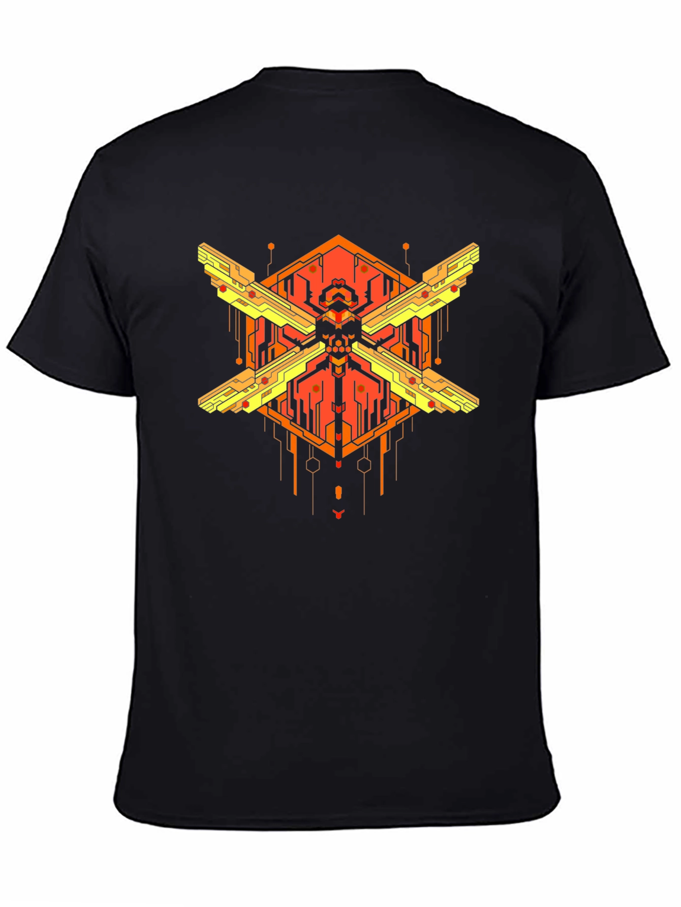 Cyberpunk Skull Graphic T-Shirt - Bold Streetwear Style