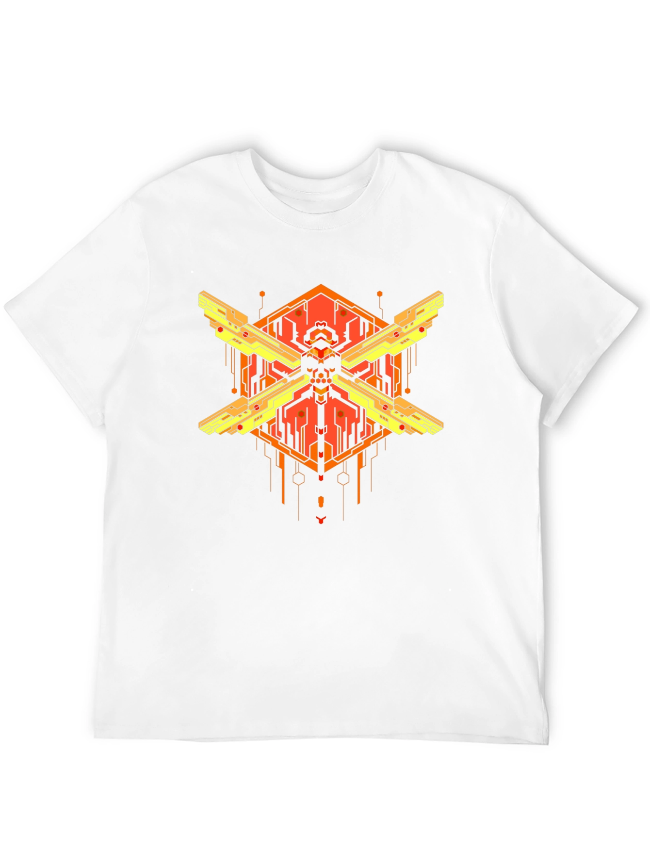 Cyberpunk Skull Graphic T-Shirt - Bold Streetwear Style