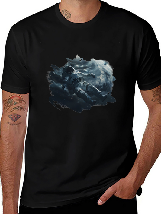 Astronaut Space T-Shirt - Premium Cotton Blend