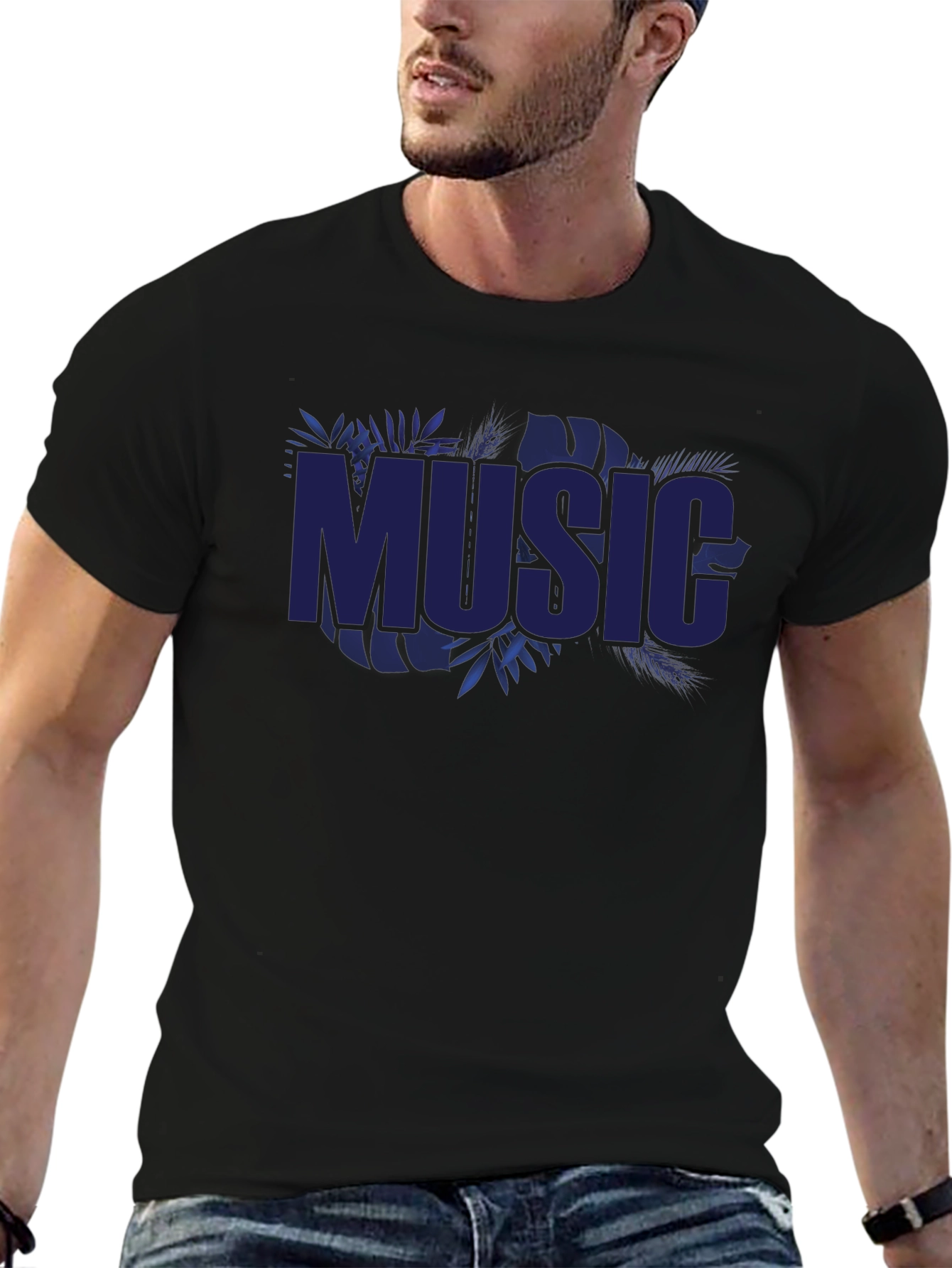 Tropical Music Graphic T-Shirt - Stylish & Comfortable