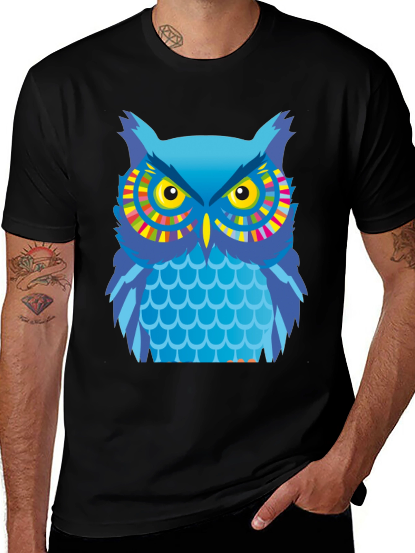 Owl Graphic T-Shirt - Cool Bird Design