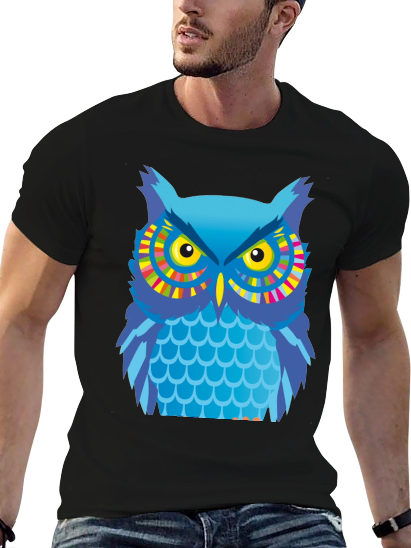 Owl Graphic T-Shirt - Cool Bird Design