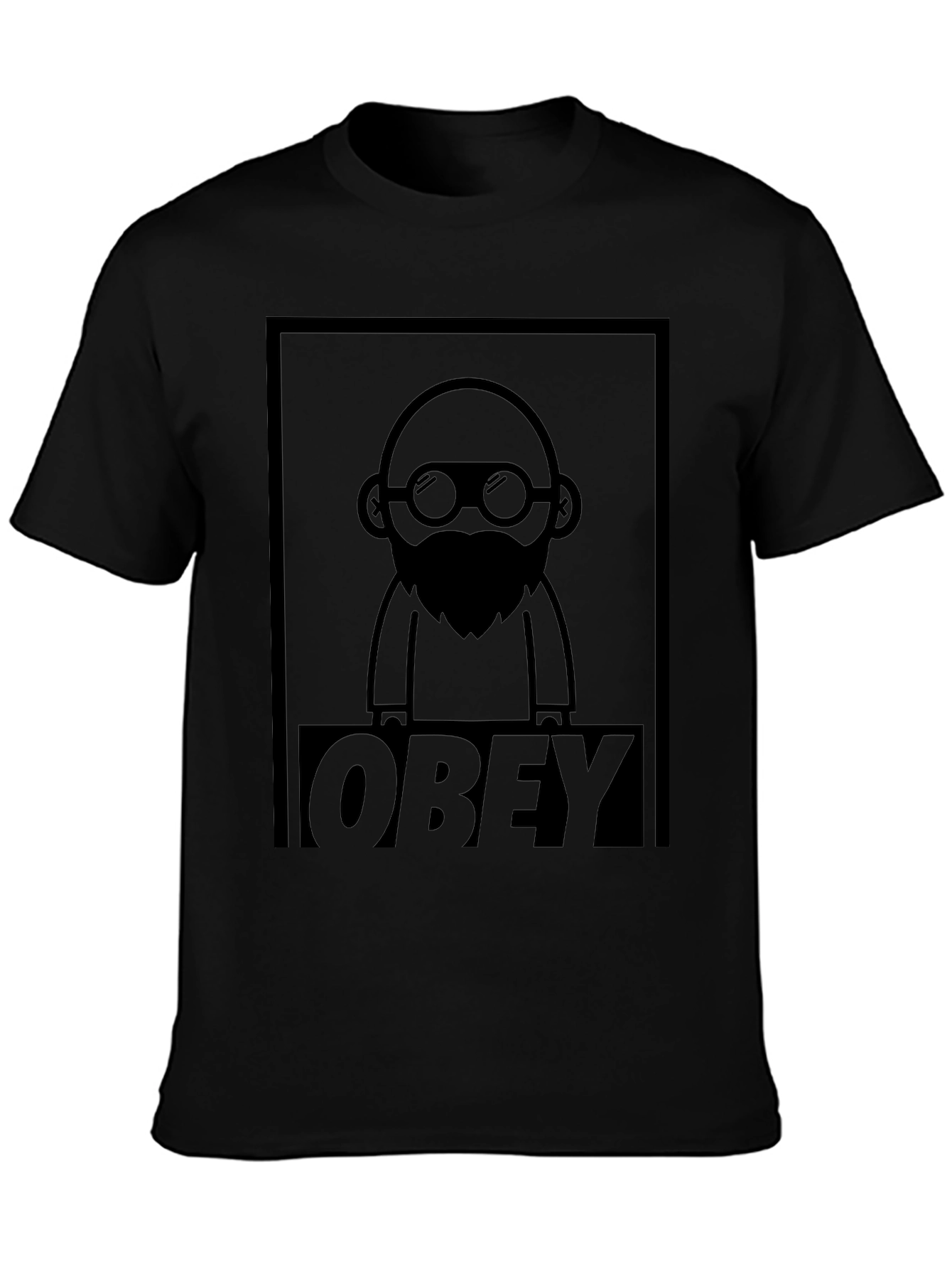 Obey Graphic T-Shirt - Mens Black Tee