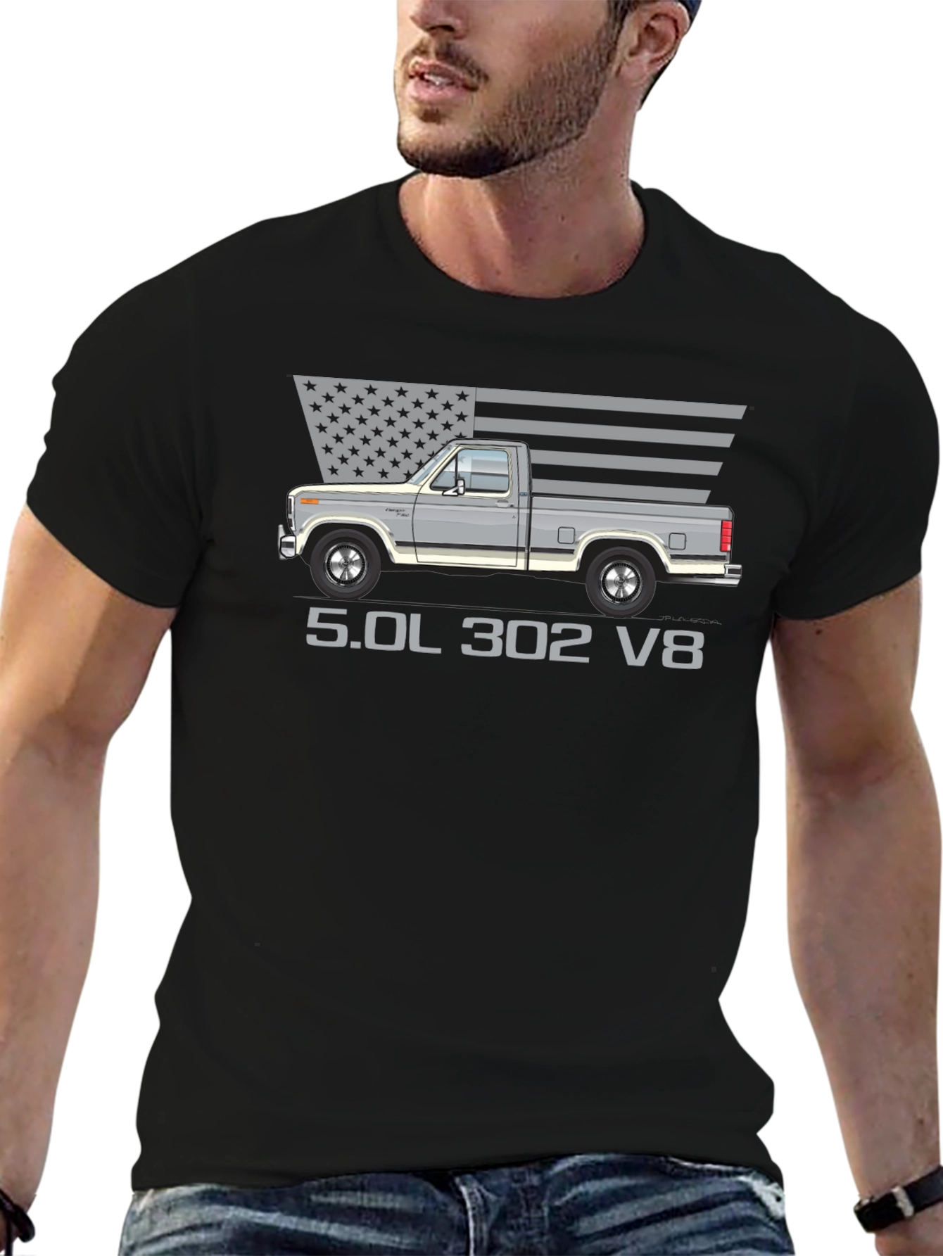 Classic Truck Graphic Tee - 5.0L 302 V8