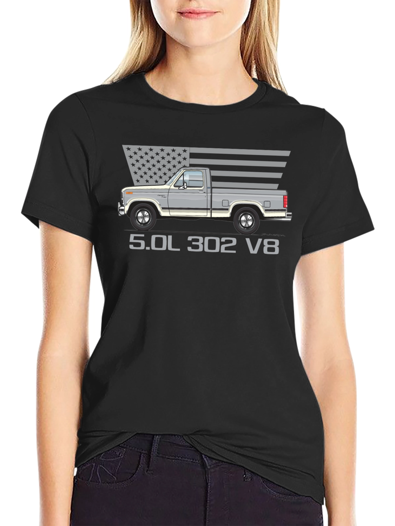 Classic Truck Graphic Tee - 5.0L 302 V8