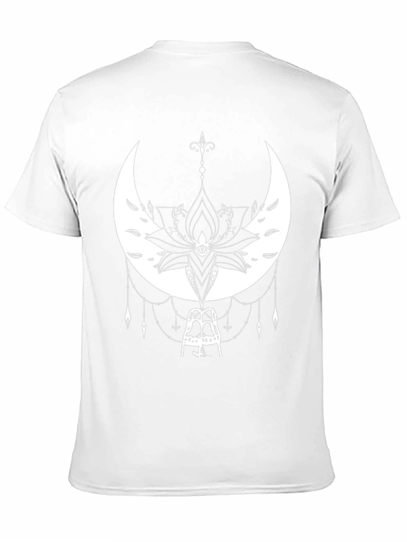 Moon Lotus Graphic Black T-Shirt