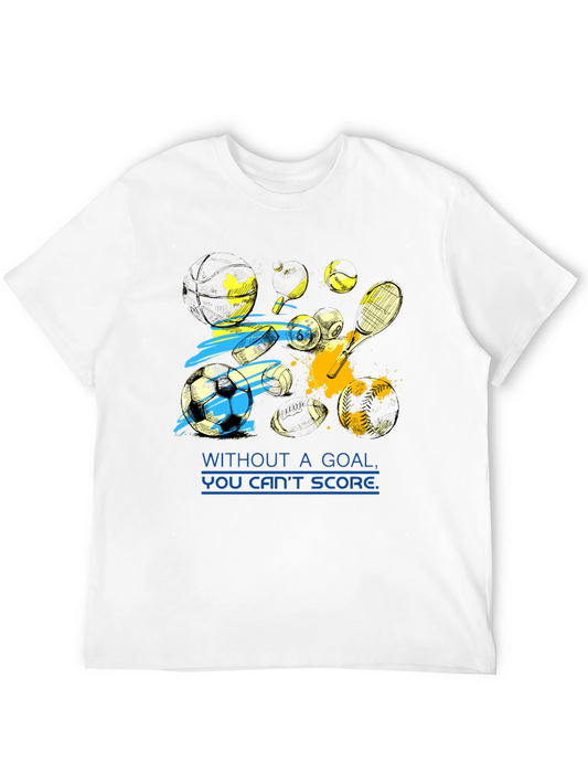 Sports Graphic Tee - Without a Goal You Cant Score